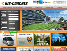 Tablet Screenshot of kis-coaches.co.uk
